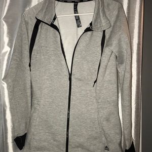 Grey zip-up